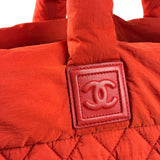 Chanel Red Nylon Coco Cocoon Tote Bag 2009