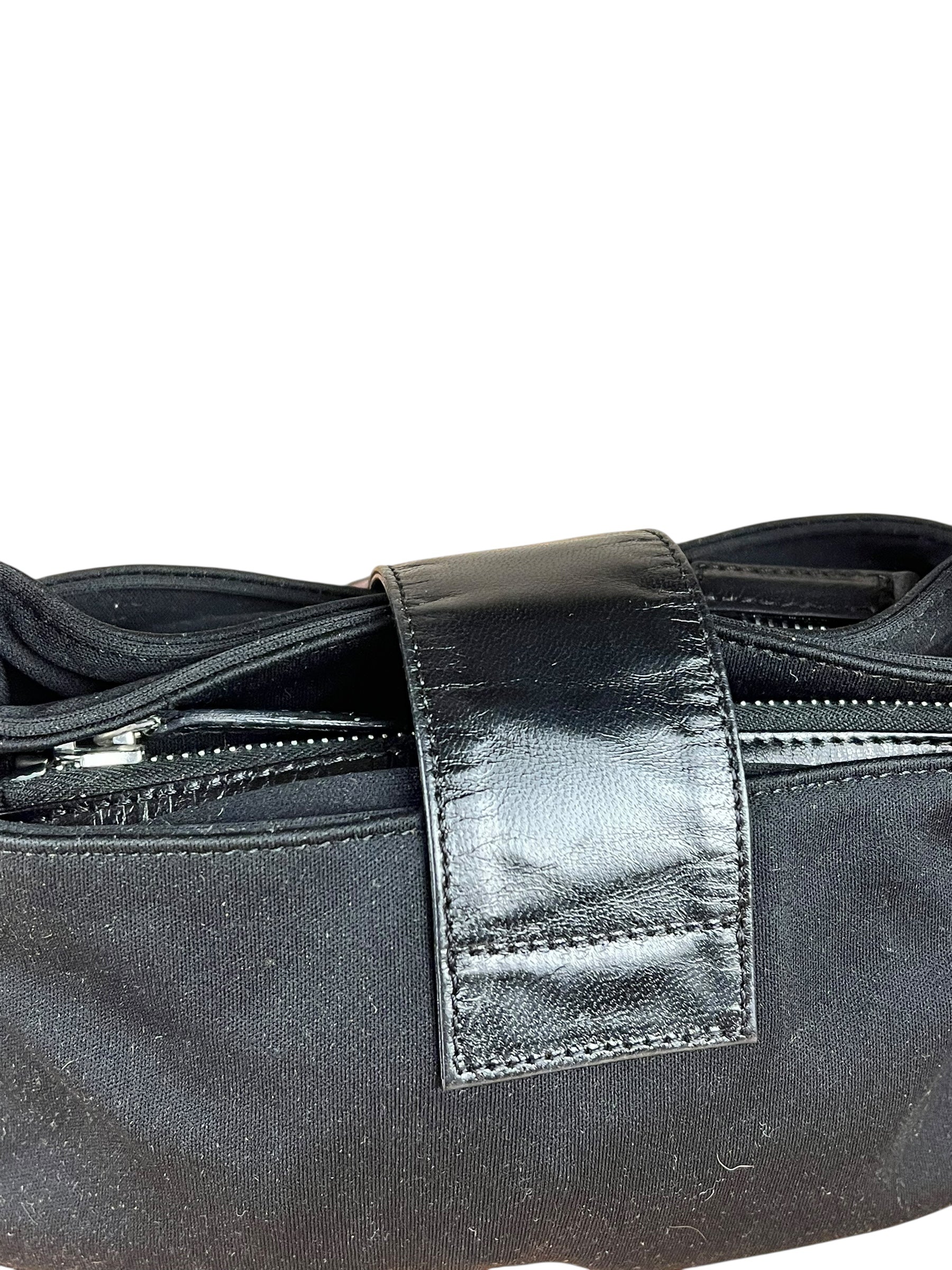 Fendi Mini Baguette Neoprene Black