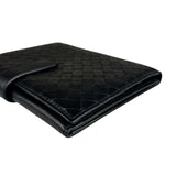 Bottega Veneta Intercciato Black Passport Holder