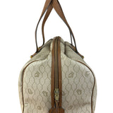Christian Dior Vintage Beige Honeycomb Boston Bag