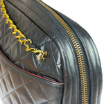 Chanel Black Quilted Lambskin Camera Bag 1989