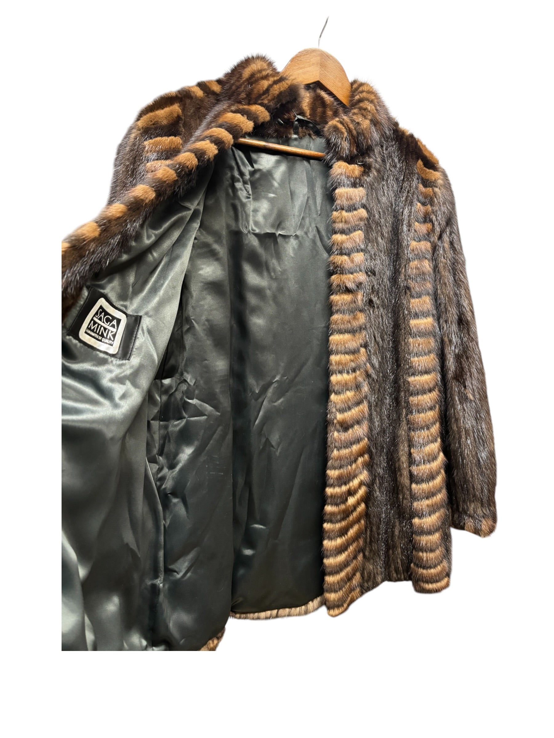 Saga Brown Mink Fur Coat