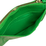 Balenciaga Green Leather Le Cagole Coin/Card Holder