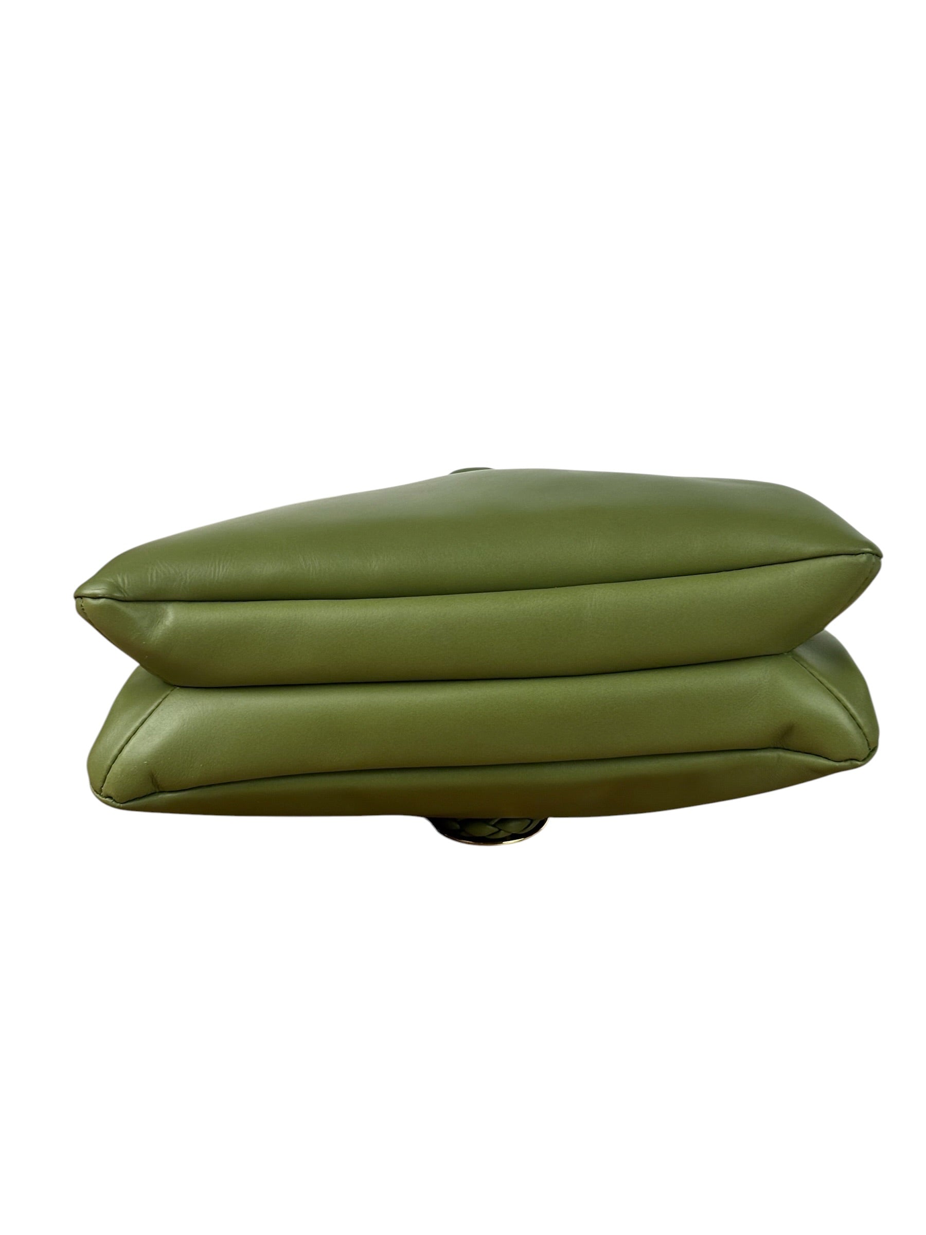 Bottega Veneta Baby Liberta Green Leather Shoulder Bag