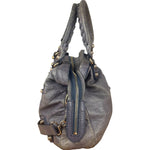 Balenciaga Vintage Distressed Purple Leather City Bag
