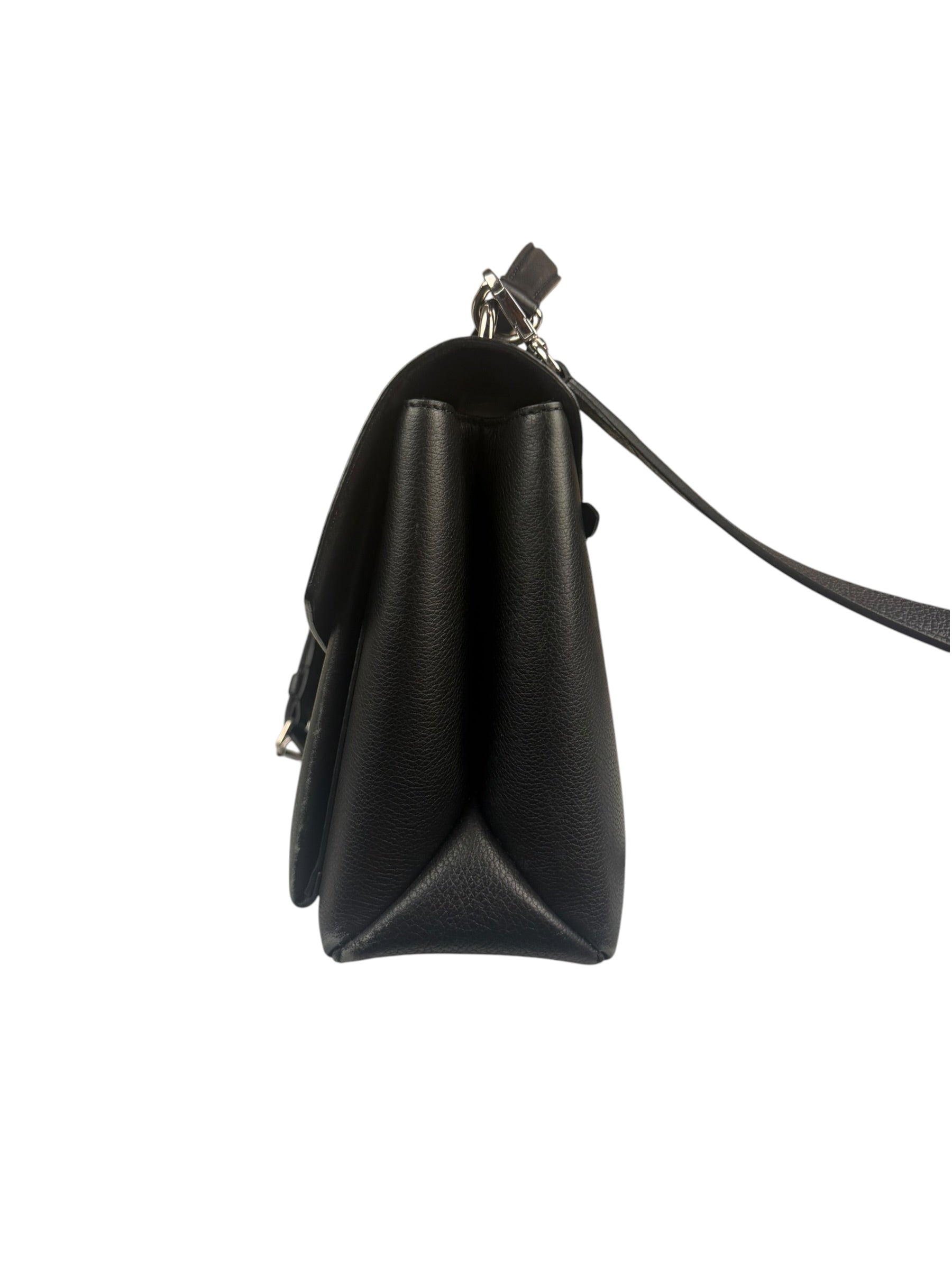Louis Vuitton Black Pebbled Leather Taurillon Lockme Two-Way Bag