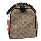 Gucci Beige Leather Gg Supreme Italian Flag Joy Boston Bag