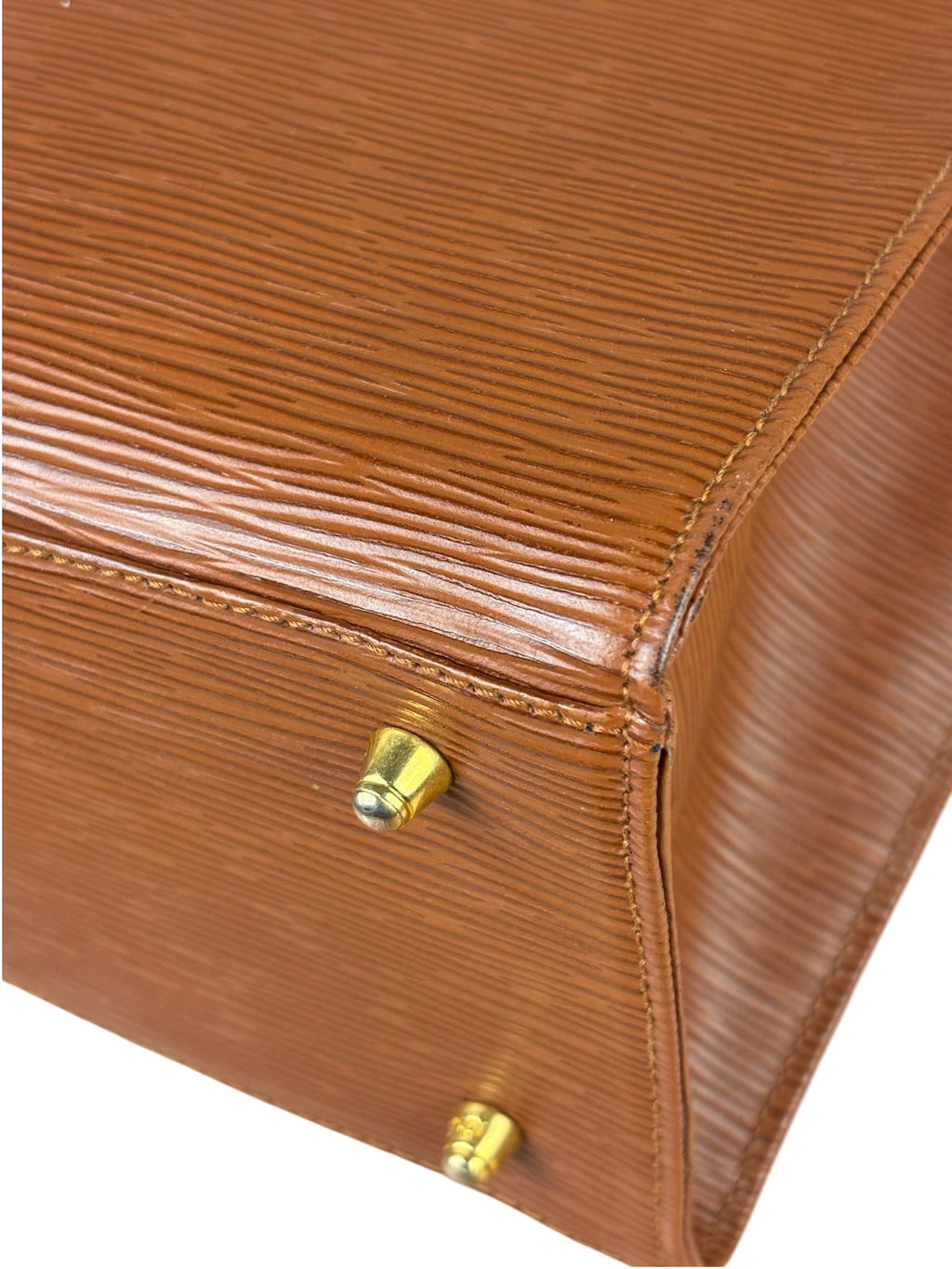 Fendi Clay Brown Epi Leather Monceau Two-Way Bag