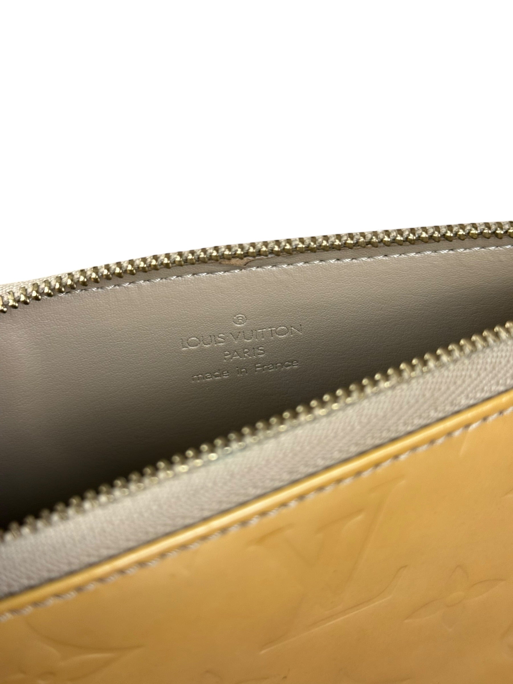 Louis Vuitton Monogram Vernis Lexington Pochette Yellow