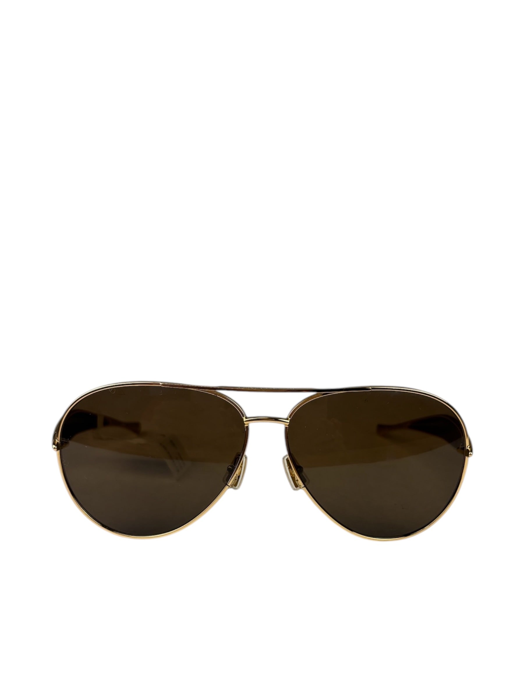 Bottega Veneta BV1305S Shiny Gold Pilot Sunglasses