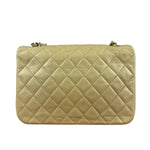 Chanel 1986 Beige Curved Flap Bag
