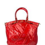 Coach Red Patent Leather Two-Way Bag