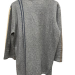 Hermes Vintage Grey Cashmere Striped Sweater