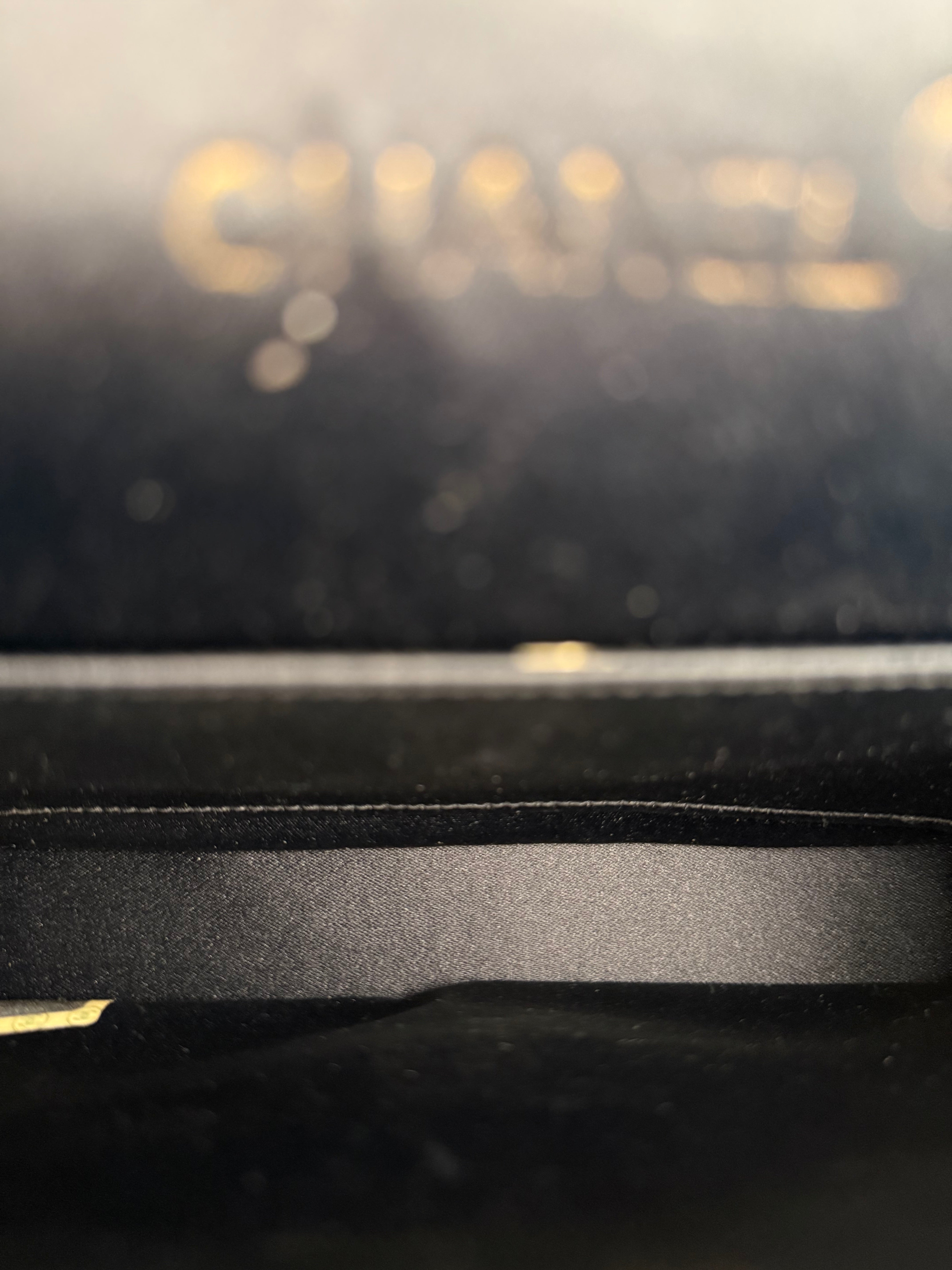 Chanel Black Quilted Satin Gripoix 1986