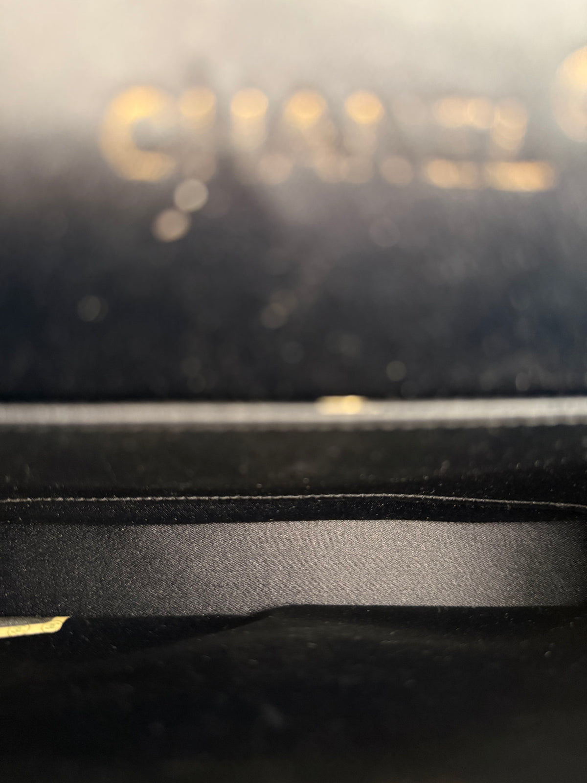 Chanel Black Quilted Satin Gripoix Pearl Flap Bag 1986