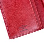 Louis Vuitton Vintage Red Epi Leather Agenda Cover Pochette
