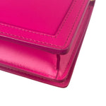Versace Pink Leather Greca Goddess Flap Wallet-On-Chain