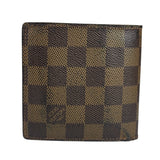 Louis Vuitton Leather Canvas Damier Ebene Wallet
