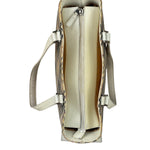Burberry White Leather Trim Nova Check Shoulder Bag