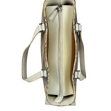 Burberry White Leather Trim Nova Check Shoulder Bag