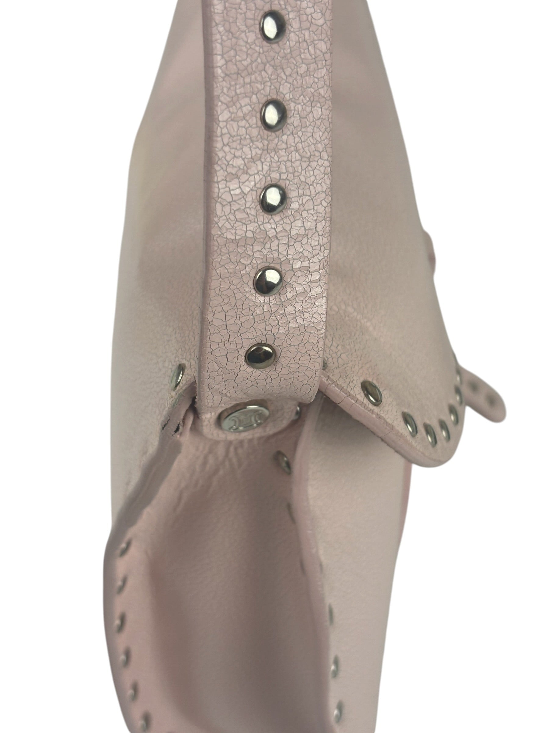 Celine Vintage Pink Triomphe Poulbot Shoulder Bag