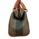 Fendi Vintage Pequin Striped Nano Top Handle Bag
