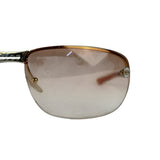 Christian Dior Vintage Pink Tinted Frame Sunglasses