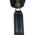 Gucci Black Leather Bee Long Zip Wallet