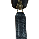 Gucci Black Leather Bee Long Zip Wallet