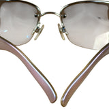 Chanel Vintage Rimless Shield Sunglasses 4117-B