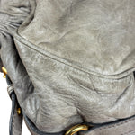 Miu Miu Green Vitello Leather Two-Way Bag