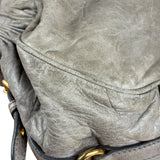 Miu Miu Green Vitello Leather Two-Way Bag
