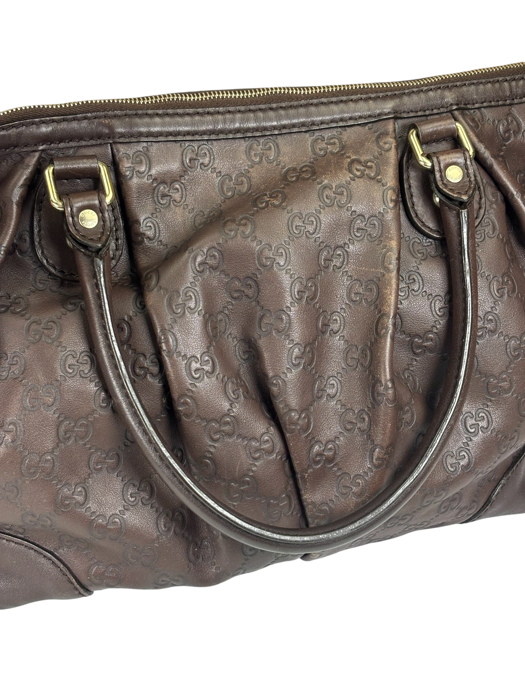 Gucci Brown GG Supreme Shoulder Bag