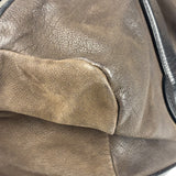 Celine Brown/Black Leather Bowling Bag