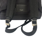 YSL Black Nylon/Leather Trim City Multi-Patch Backpack