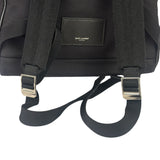 YSL Black Nylon/Leather Trim City Multi-Patch Backpack