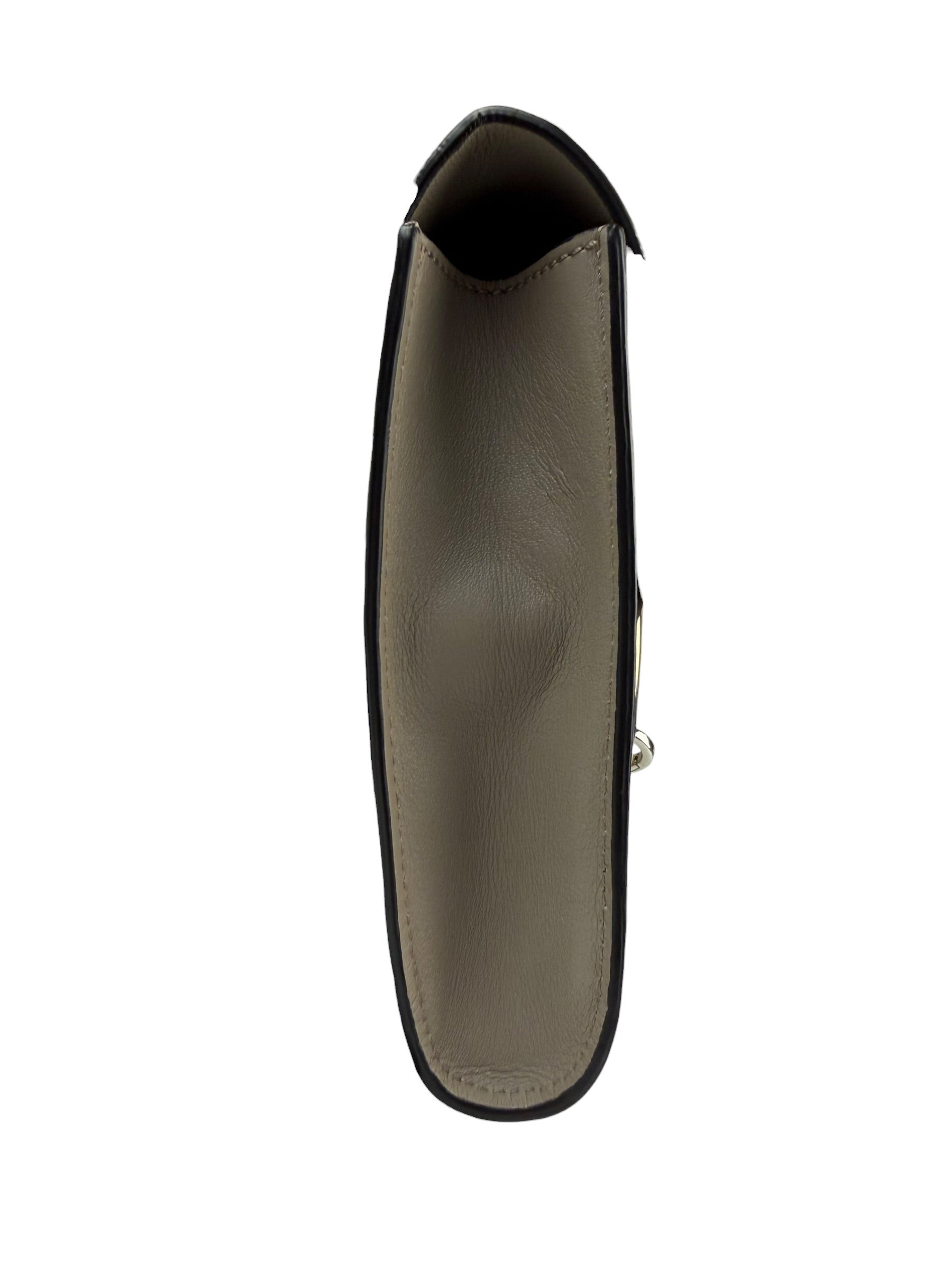 Chloe Grey Leather/Suede Faye Clutch