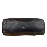 Gucci Vintage Dark Brown Leather Duchessa Boston Handbag