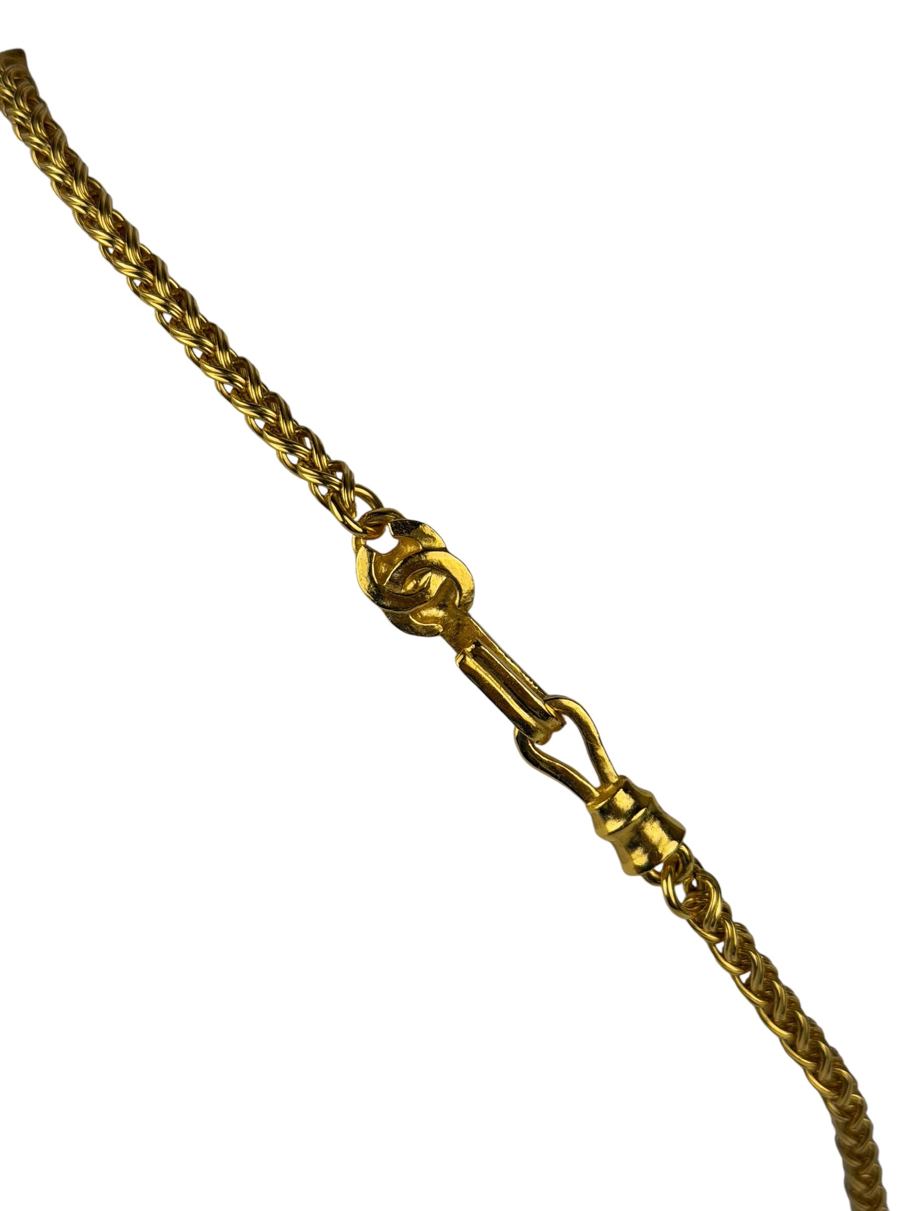 Chanel Vintage CC Logo Filigree Ball Pendant -1995