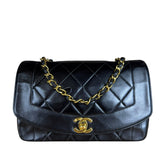 Chanel CC Diana Flap Bag Black 1994