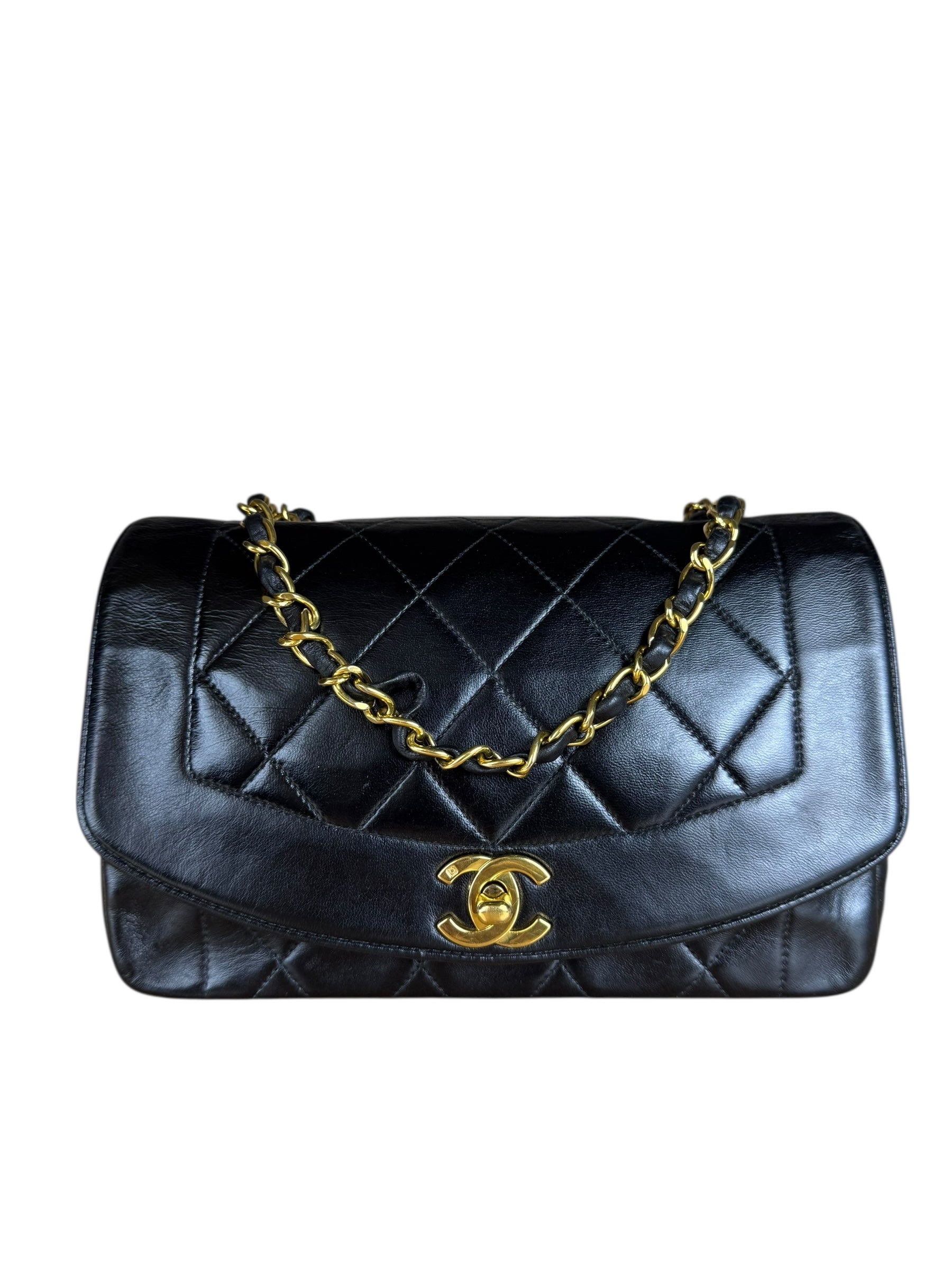 Chanel CC Diana Flap Bag Black 1994