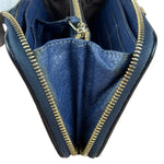Chloé Dark Blue Leather Marcie Long Zip Wallet