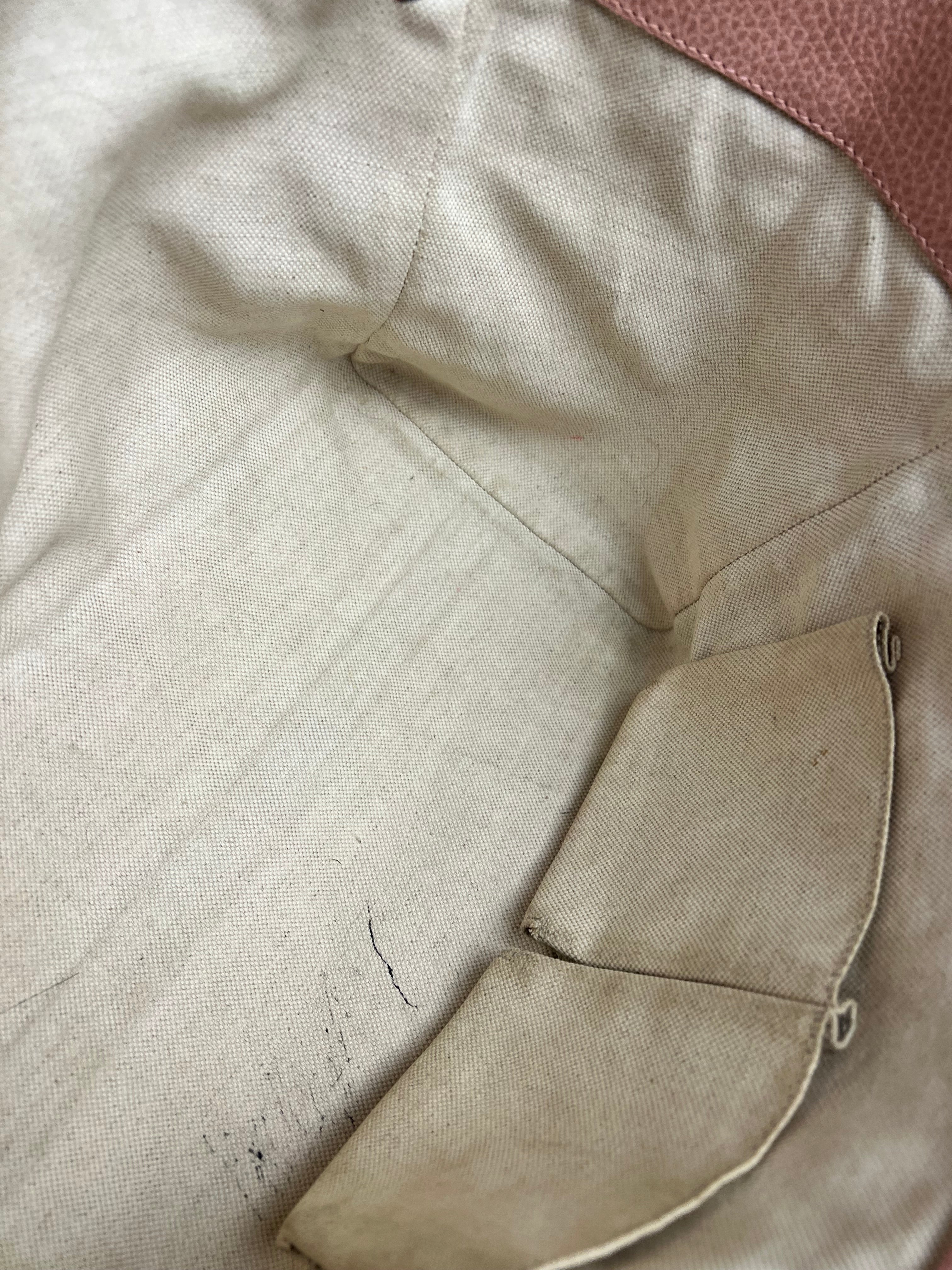 Gucci Pebbled Leather Swing Tote Pink