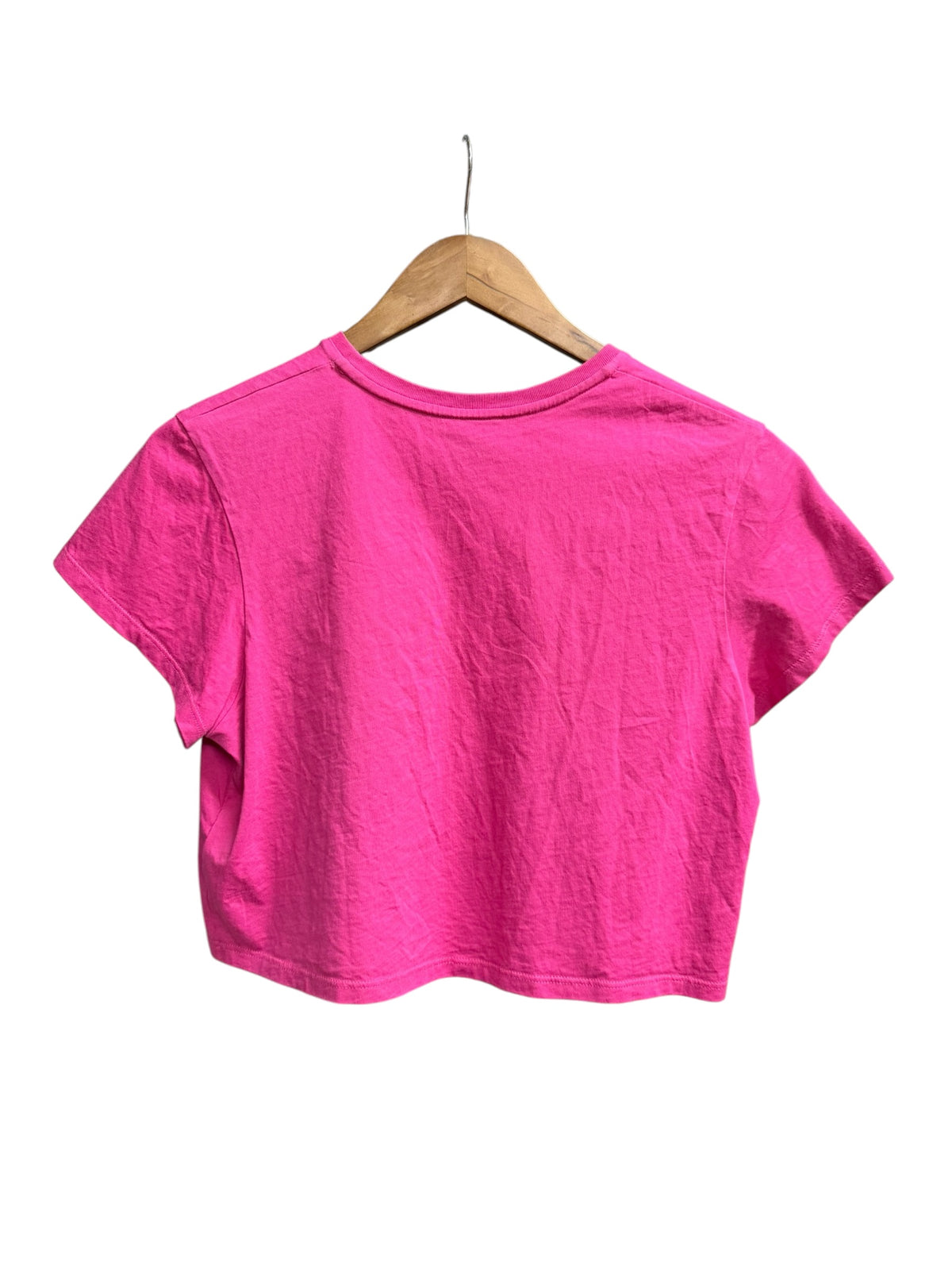 Chloe Kids Stud Logo Half Sleeve Cropped Baby Tee