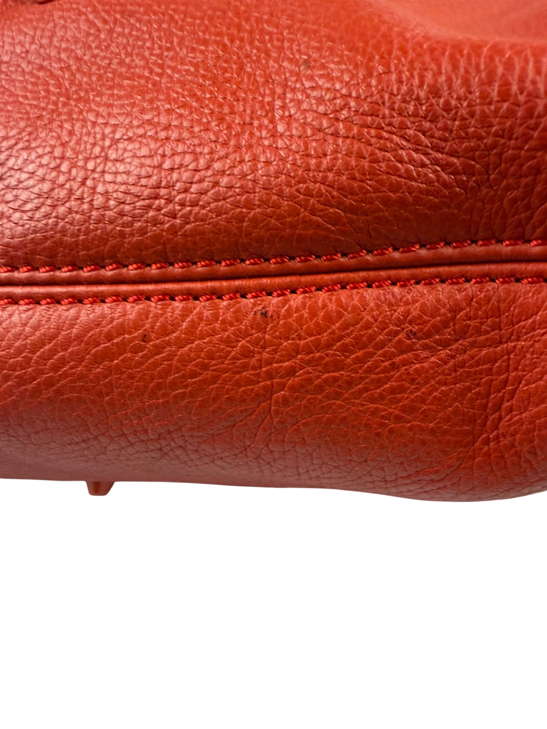 Chloé Vintage Red Leather Paddington Bag (Broken Lock