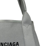 Balenciaga Grey Canvas/Leather Cabas Small 2Way Tote