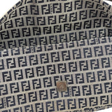 Fendi Navy Leather Trim Baguette