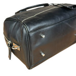 Prada Vintage Black Leather Mini Boston Bag