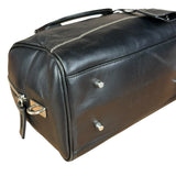 Prada Vintage Black Leather Mini Boston Bag