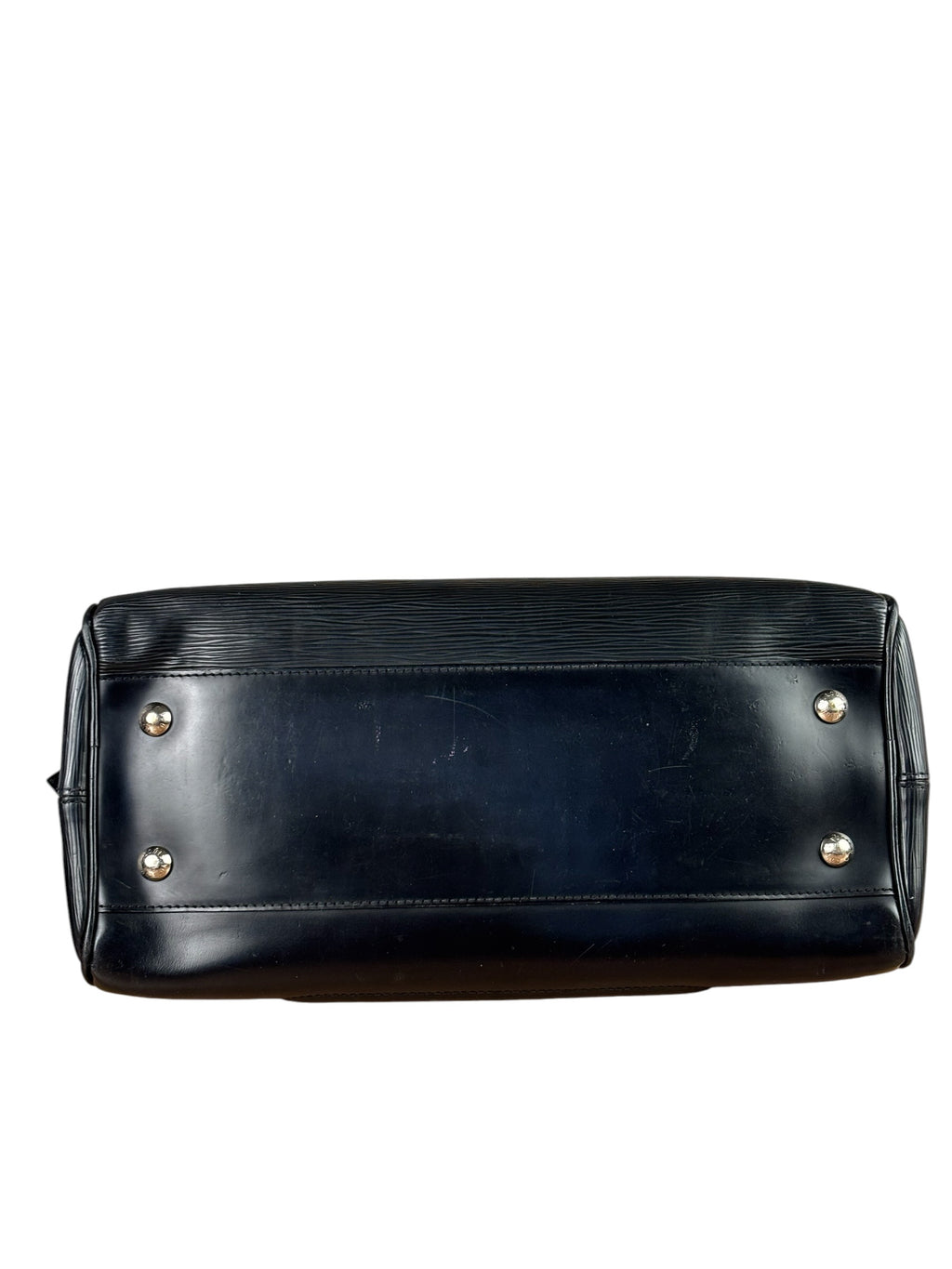 Louis Vuitton Black Epi Leather Montaigne Bowling Handbag GM